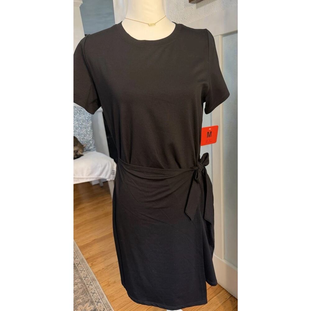 Threads 4 Thought womens Wrap Dress Size M Black Casual Summer Dress